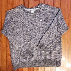 Gray PINK Victoria's Secret Sweater L